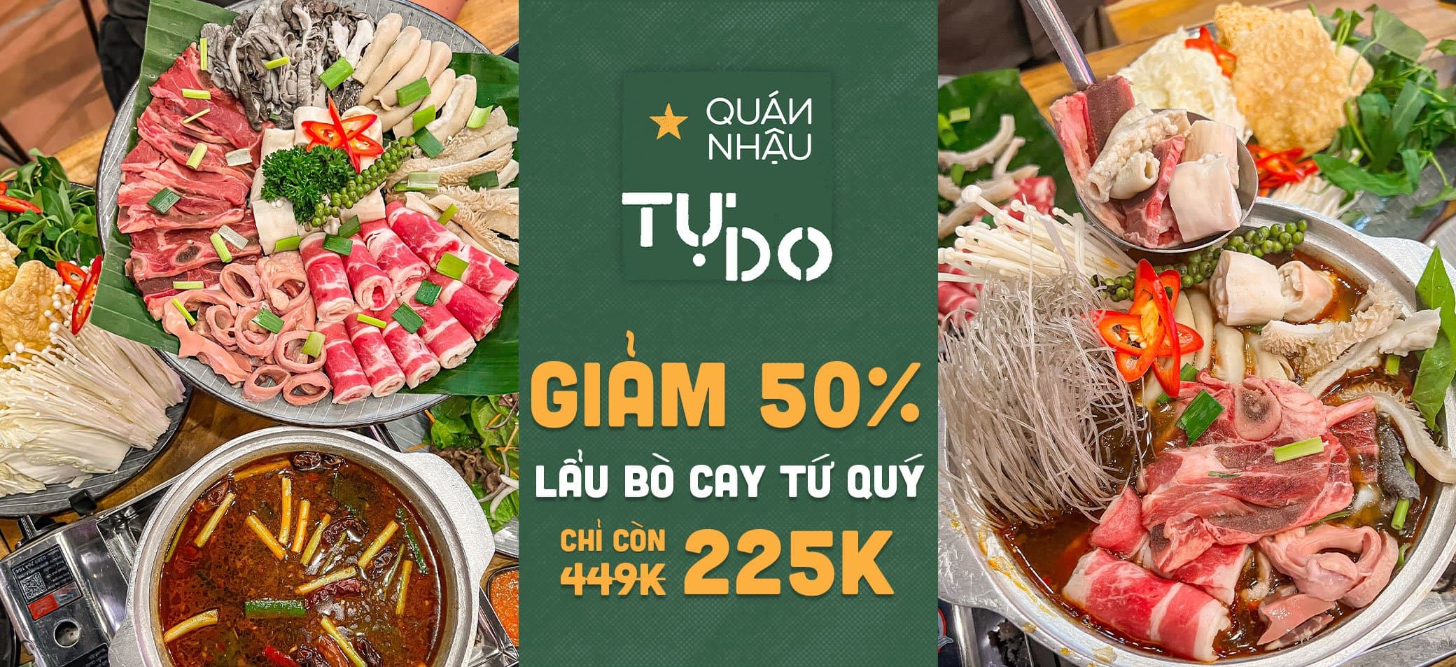 quán nhậu tự do tặng ưu đãi mừng cơ sở mới