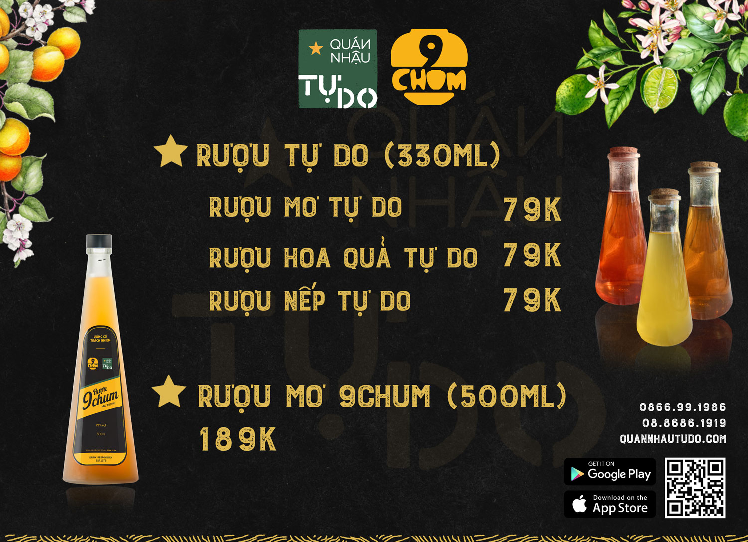 Thực đơn 10 menu quán nhậu tự do