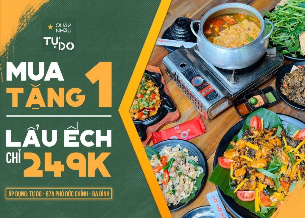 Lẩu Ếch chỉ 249k - Mua 1 tặng 1 1 lẩu ếch hà nội